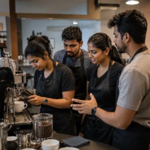 Barista Craft Academy Students Learning