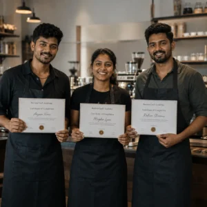 Barista Graduates at Café Academy