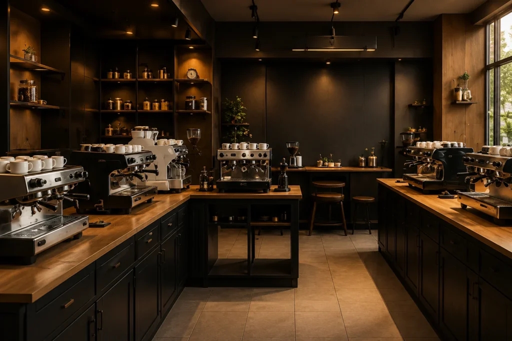 Warm Espresso Café Interior